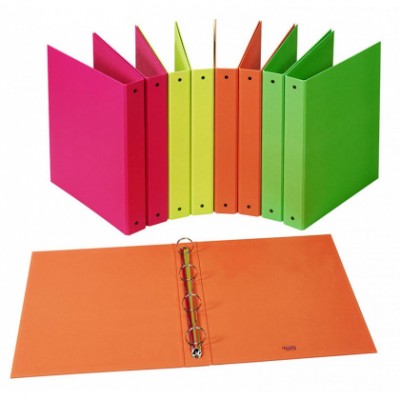 RACCOGLITORE A4 4 ANELLI FLUO